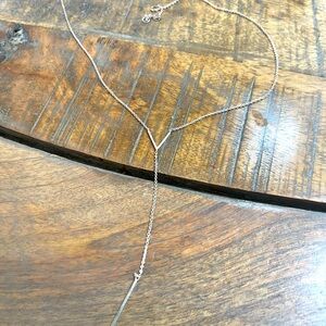 Bluboho sterling silver lariat necklace worn once excellent condition